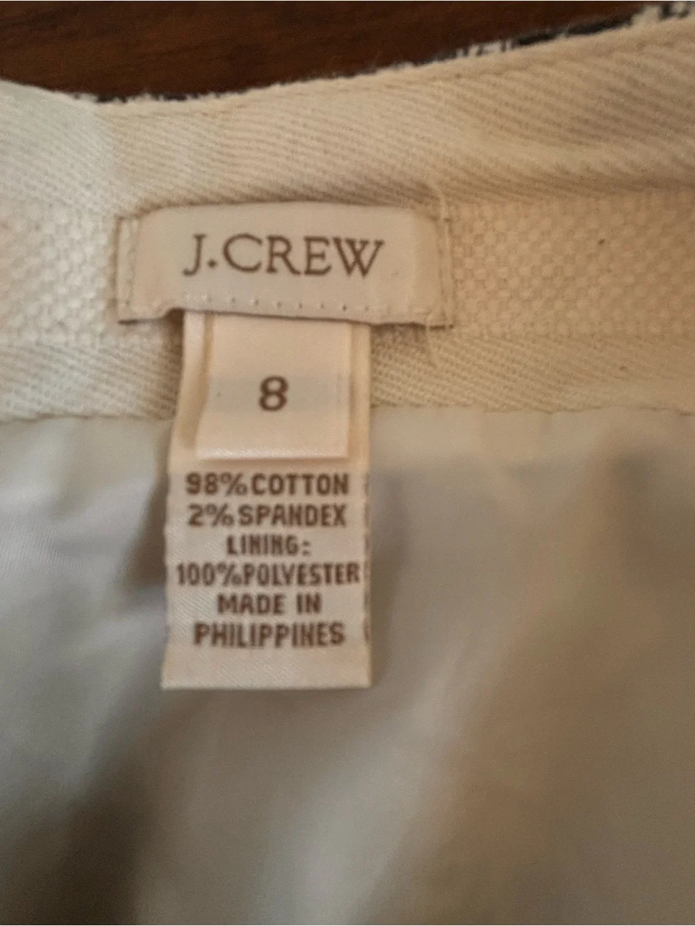 J.Crew Pencil Skirt Geometric Pattern Size 8 Academia